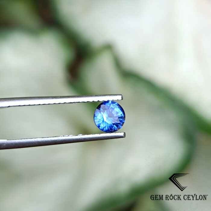 Heated blue sapphire