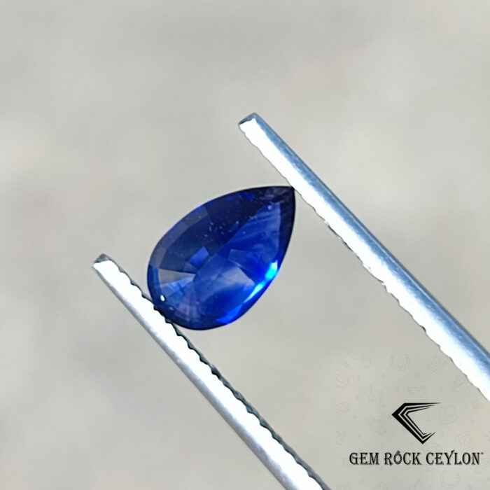 Pear Shape Heated Blue Sapphire - Image 6