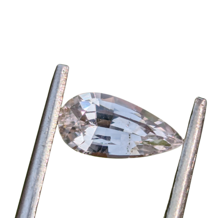 natural unheated white sapphire