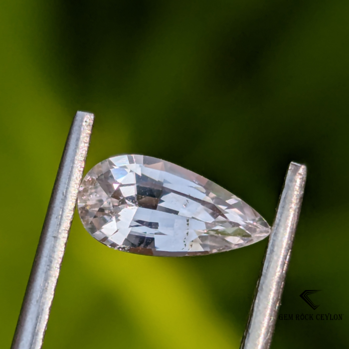 natural unheated white sapphire - Image 2