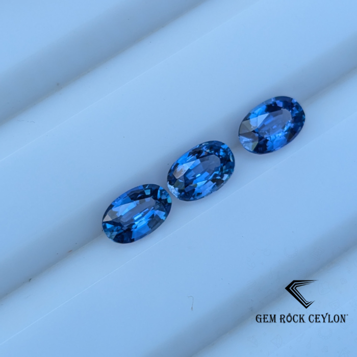 Natural Blue Sapphire Set - Image 3