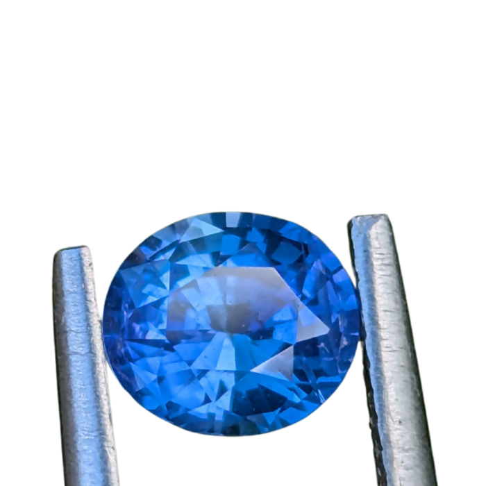 natural blue sapphire with sky blue color