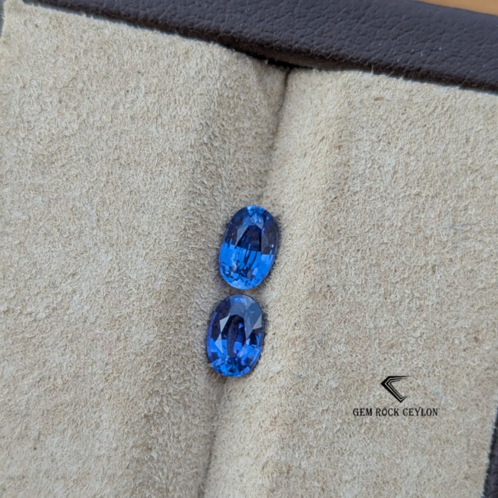 unheated blue sapphire pair - Image 6