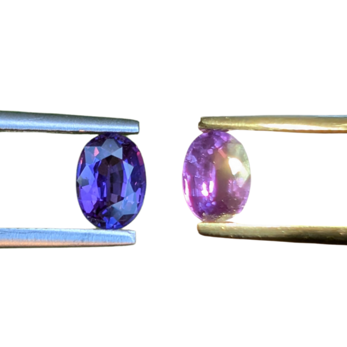 natural colour-change sapphire